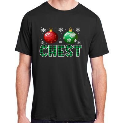 Chest Nuts Christmas Matching Couple Plaid Graphic Chestnuts  Adult ChromaSoft Performance T-Shirt