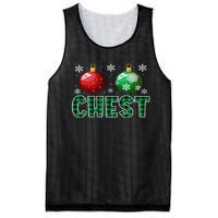 Chest Nuts Christmas Matching Couple Plaid Graphic Chestnuts  Mesh Reversible Basketball Jersey Tank