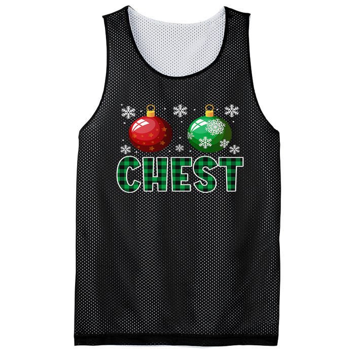 Chest Nuts Christmas Matching Couple Plaid Graphic Chestnuts  Mesh Reversible Basketball Jersey Tank