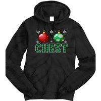 Chest Nuts Christmas Matching Couple Plaid Graphic Chestnuts  Tie Dye Hoodie