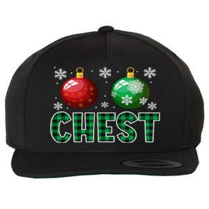 Chest Nuts Christmas Matching Couple Plaid Graphic Chestnuts  Wool Snapback Cap