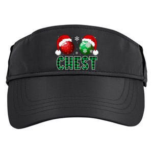 Chest Nuts Christmas Funny Matching Couple Chestnuts  Adult Drive Performance Visor