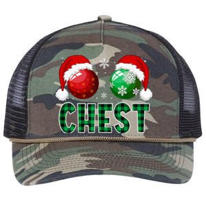 Chest Nuts Christmas Funny Matching Couple Chestnuts  Retro Rope Trucker Hat Cap