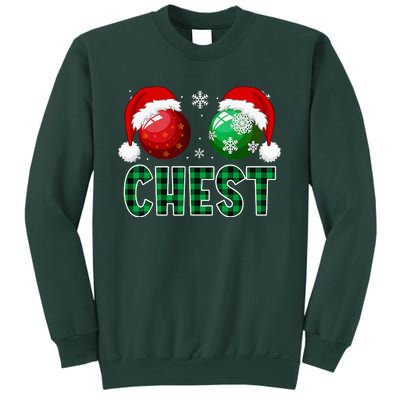 Chest Nuts Christmas Funny Matching Couple Chestnuts  Sweatshirt