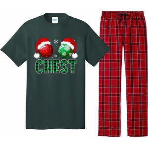 Chest Nuts Christmas Funny Matching Couple Chestnuts  Pajama Set