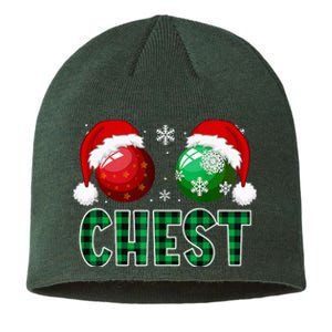 Chest Nuts Christmas Funny Matching Couple Chestnuts  Sustainable Beanie