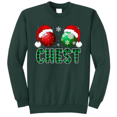 Chest Nuts Christmas Funny Matching Couple Chestnuts  Tall Sweatshirt