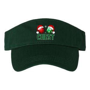 Chest Nuts Christmas Funny Matching Couple Chestnuts  Valucap Bio-Washed Visor