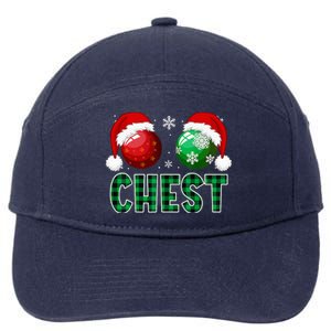 Chest Nuts Christmas Funny Matching Couple Chestnuts  7-Panel Snapback Hat