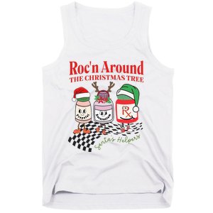 Crna Nurse Christmas Christmas Tree Pharmacy Tech Tank Top