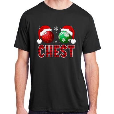 Chest Nuts Christmas Funny Matching Couple Chestnuts  Adult ChromaSoft Performance T-Shirt