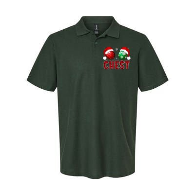 Chest Nuts Christmas Funny Matching Couple Chestnuts  Softstyle Adult Sport Polo