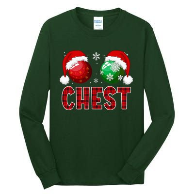 Chest Nuts Christmas Funny Matching Couple Chestnuts  Tall Long Sleeve T-Shirt