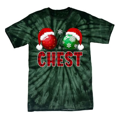 Chest Nuts Christmas Funny Matching Couple Chestnuts  Tie-Dye T-Shirt