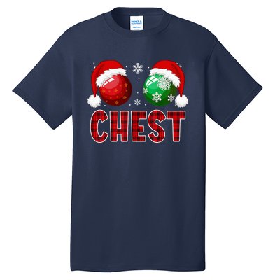 Chest Nuts Christmas Funny Matching Couple Chestnuts  Tall T-Shirt