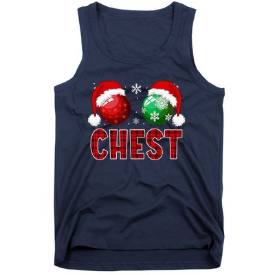 Chest Nuts Christmas Funny Matching Couple Chestnuts  Tank Top