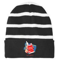 Capitalist Nostalgia Striped Beanie with Solid Band