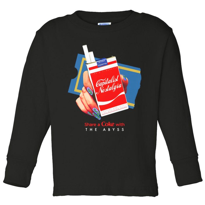 Capitalist Nostalgia Toddler Long Sleeve Shirt