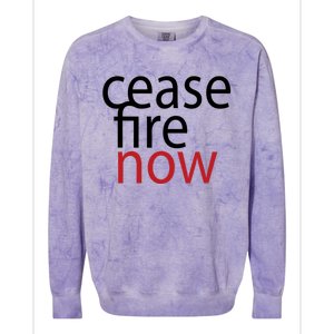 Ceasefire Now Colorblast Crewneck Sweatshirt