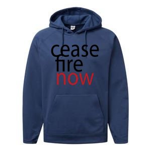 Ceasefire Now Performance Fleece Hoodie