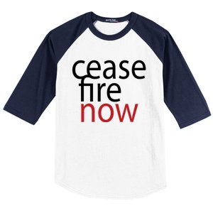 Ceasefire Now Baseball Sleeve Shirt