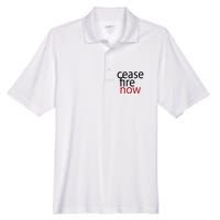 Ceasefire Now Men's Origin Performance Pique Polo