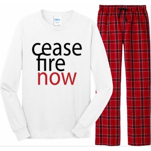 Ceasefire Now Long Sleeve Pajama Set