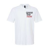 Ceasefire Now Softstyle Adult Sport Polo