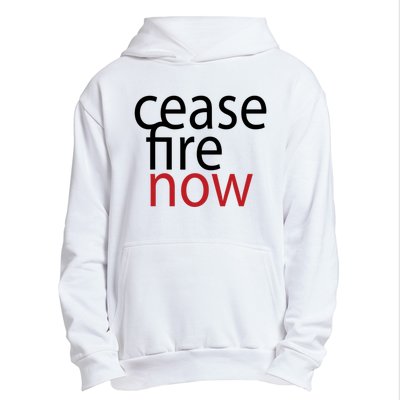 Ceasefire Now Urban Pullover Hoodie