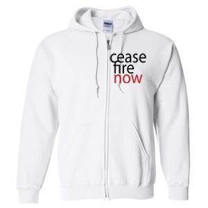 Ceasefire Now Full Zip Hoodie