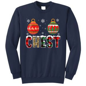 Chest Nuts Couples Christmas Chestnuts Matching Funny Sweatshirt