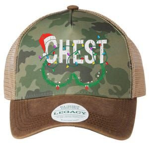 Chest Nuts Christmas Funny Matching Couple Chestnuts Legacy Tie Dye Trucker Hat