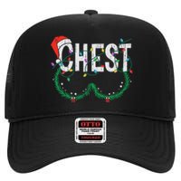 Chest Nuts Christmas Funny Matching Couple Chestnuts High Crown Mesh Back Trucker Hat