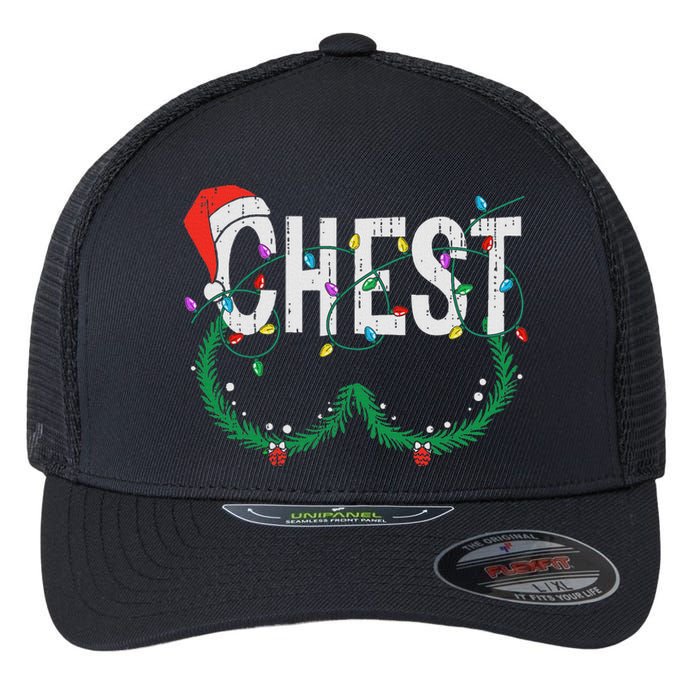 Chest Nuts Christmas Funny Matching Couple Chestnuts Flexfit Unipanel Trucker Cap