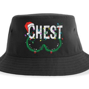 Chest Nuts Christmas Funny Matching Couple Chestnuts Sustainable Bucket Hat