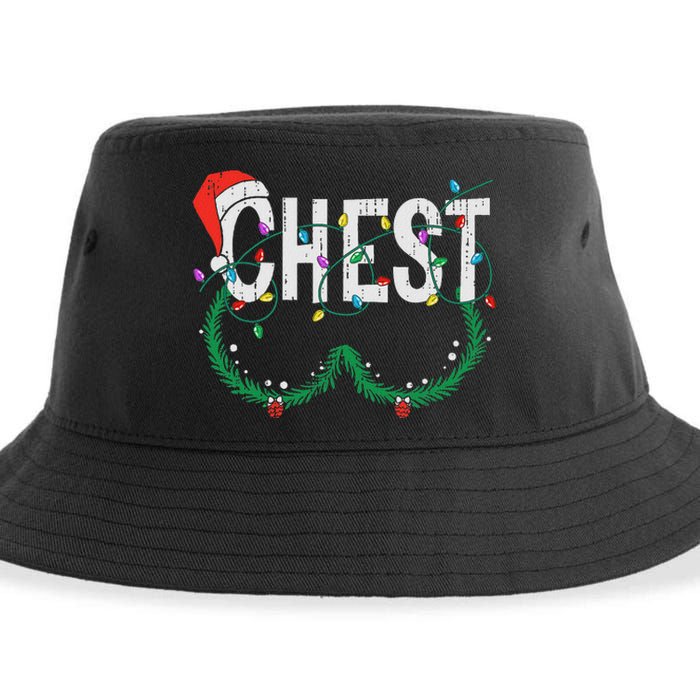 Chest Nuts Christmas Funny Matching Couple Chestnuts Sustainable Bucket Hat