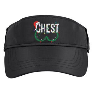 Chest Nuts Christmas Funny Matching Couple Chestnuts Adult Drive Performance Visor