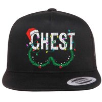 Chest Nuts Christmas Funny Matching Couple Chestnuts Flat Bill Trucker Hat