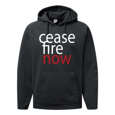 Ceasefire Now Performance Fleece Hoodie