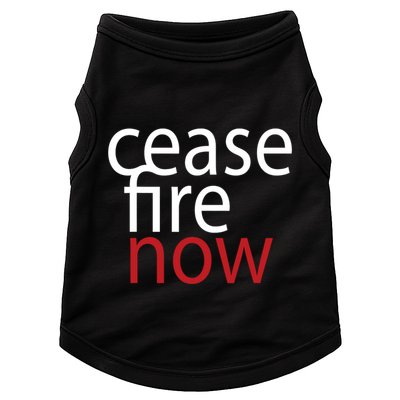 Ceasefire Now Doggie Tank