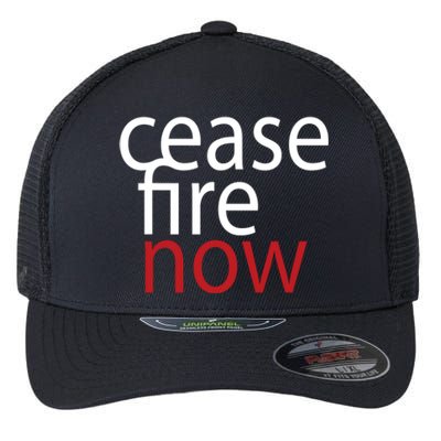 Ceasefire Now Flexfit Unipanel Trucker Cap