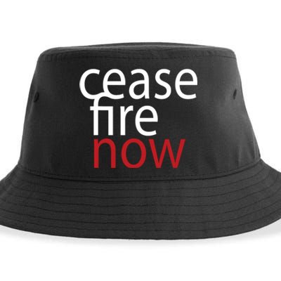 Ceasefire Now Sustainable Bucket Hat