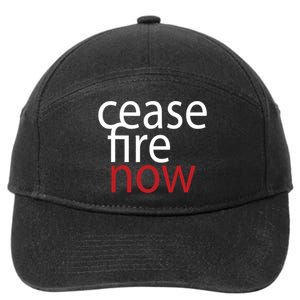 Ceasefire Now 7-Panel Snapback Hat