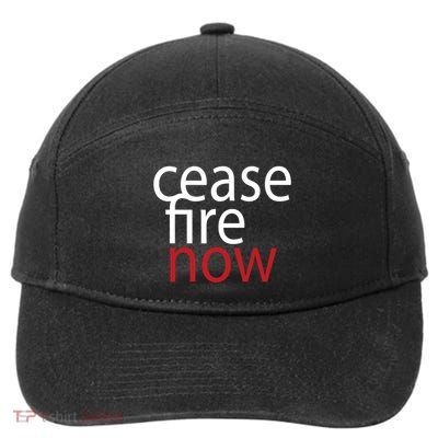 Ceasefire Now 7-Panel Snapback Hat