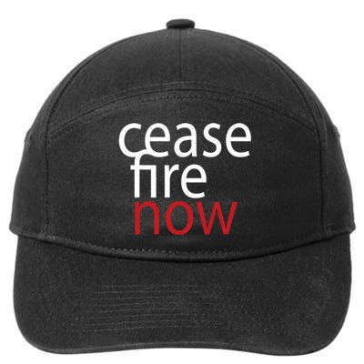 Ceasefire Now 7-Panel Snapback Hat