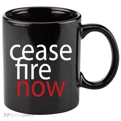 Ceasefire Now 11oz C Handle Ceramic Mug