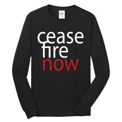 Ceasefire Now Tall Long Sleeve T-Shirt