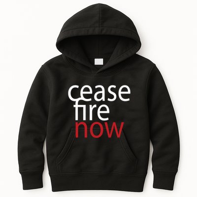 Ceasefire Now Kids Hoodie