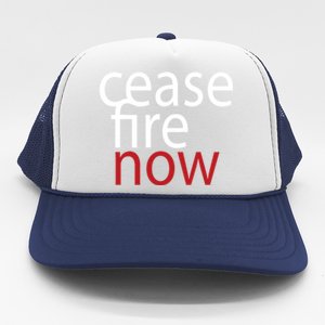 Ceasefire Now Trucker Hat