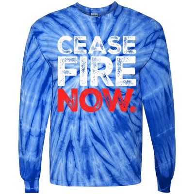 Ceasefire NOW Tie-Dye Long Sleeve Shirt